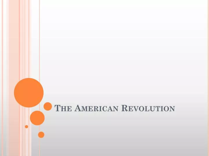 the american revolution