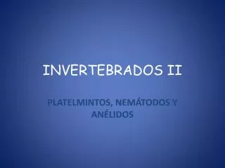 invertebrados ii