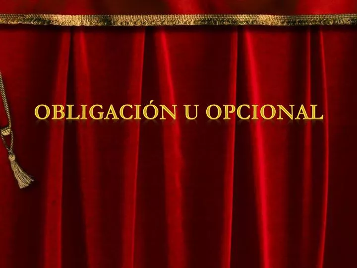 obligaci n u opcional