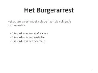 het burgerarrest