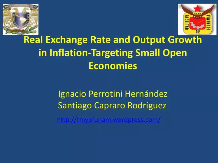 real exchange rate and output growth in inflation targeting small open economies
