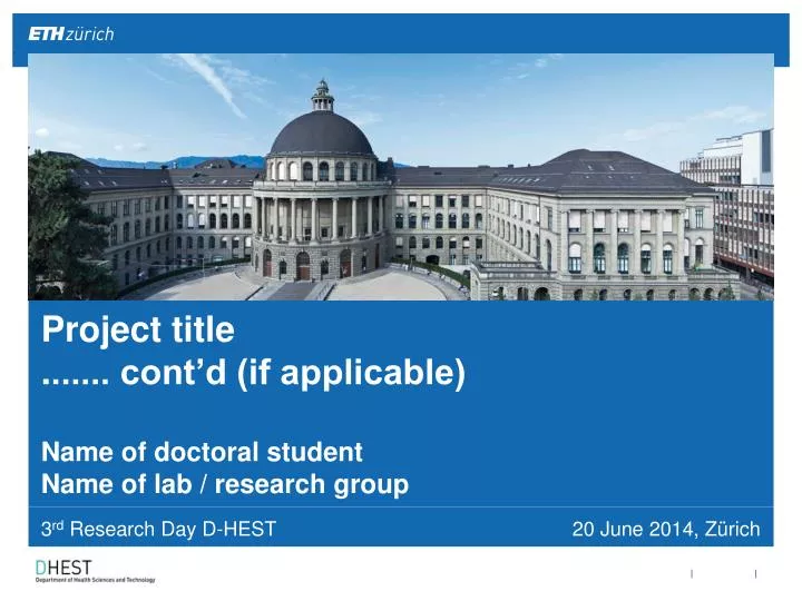 project title cont d if applicable name of doctoral student name of lab research group