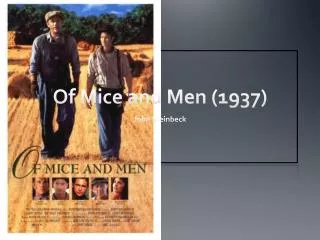 Of Mice and Men (1937)