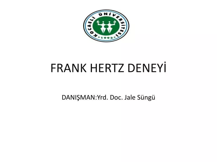 frank hertz deney