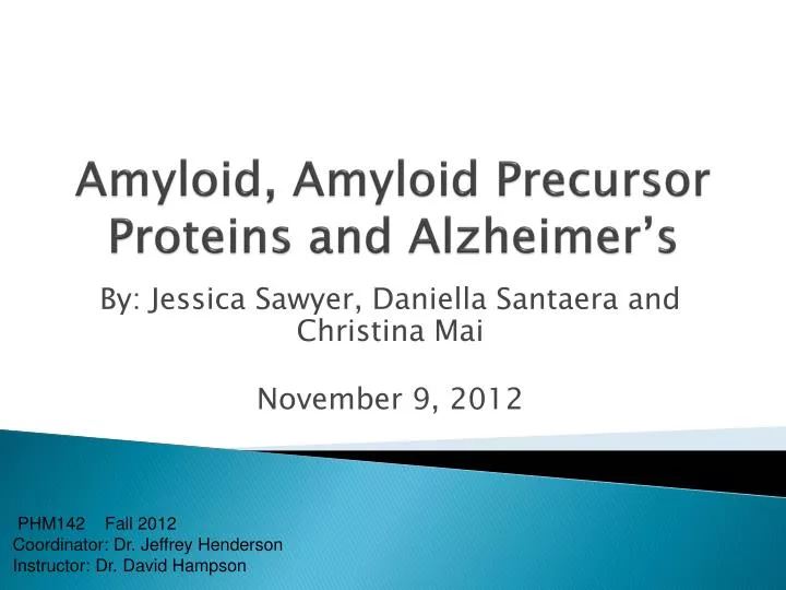 amyloid amyloid precursor proteins and alzheimer s