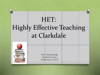 HET: Highly Effective Teaching at Clarkdale