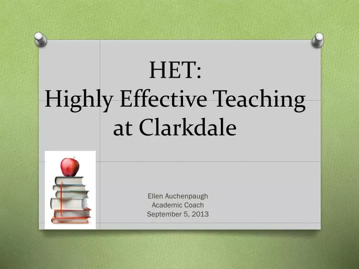 het highly effective teaching at clarkdale