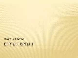 theater en politiek