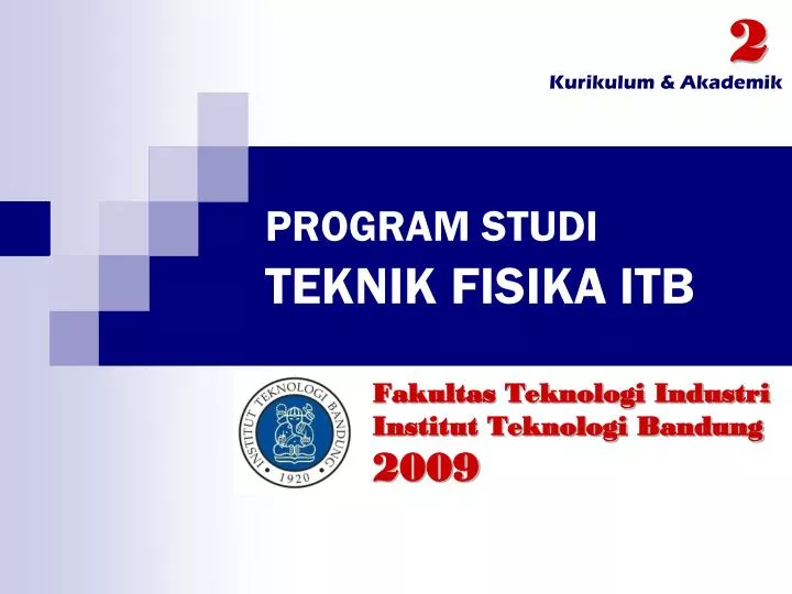fakultas teknologi industri institut teknologi bandung 2009