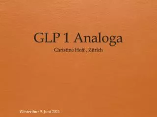 glp 1 analoga