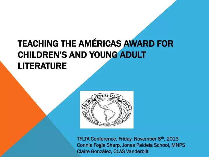 teaching the am ricas award for children s and young adult literature