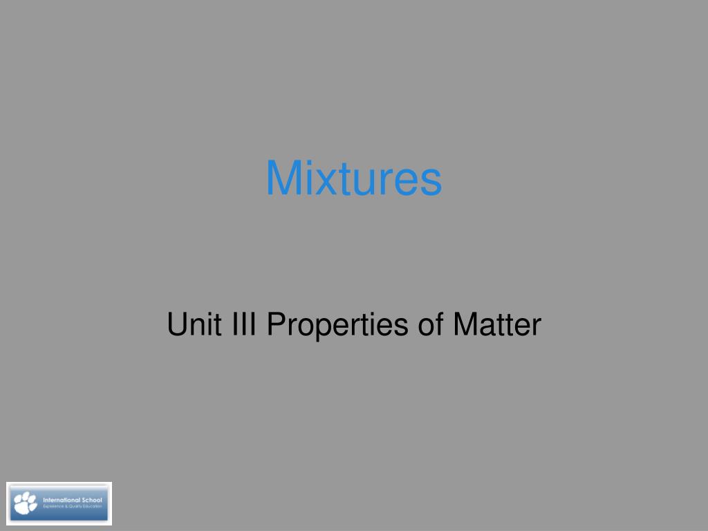 PPT - Mixtures PowerPoint Presentation, free download - ID:2121096