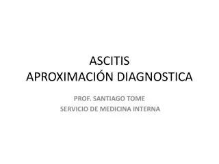 ascitis aproximaci n diagnostica