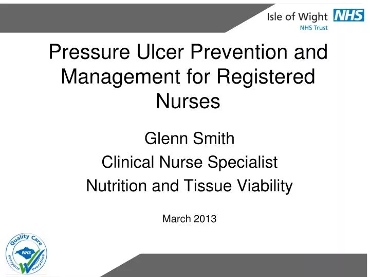 pressure ulcer prevention and management for registered nurses