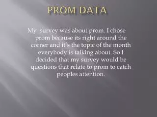 Prom Data