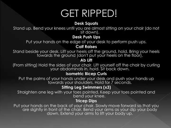 get ripped