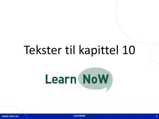 tekster til kapittel 10