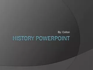 History PowerPoint