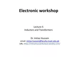 Electronic workshop