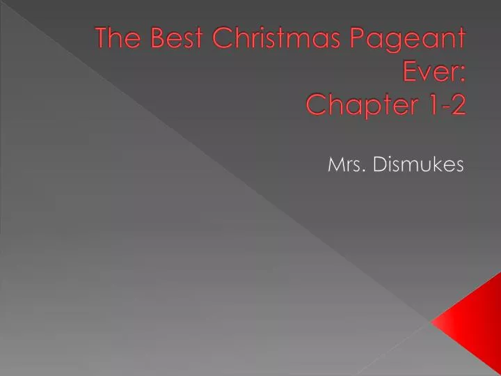 the best christmas pageant ever chapter 1 2