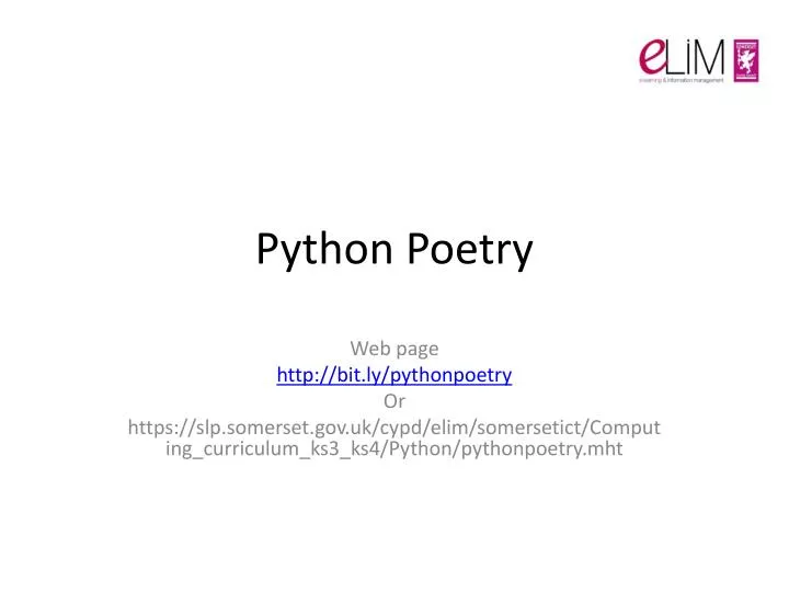 python poetry