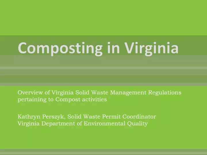 composting in virginia