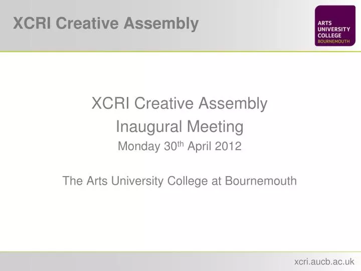 xcri creative assembly