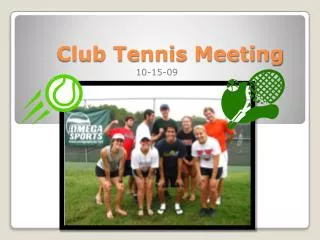 Club Tennis Meeting