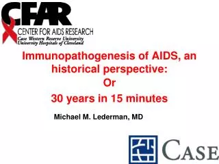 Immunopathogenesis of AIDS, an historical perspective: