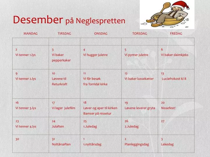 desember p neglespretten