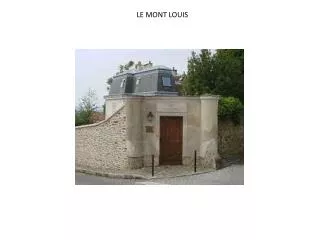 LE MONT LOUIS