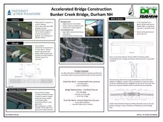Accelerated Bridge Construction Bunker Creek Bridge, Durham NH