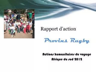 rapport d action