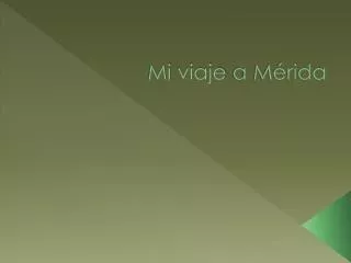 mi viaje a m rida