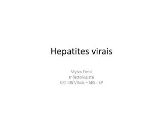 hepatites virais