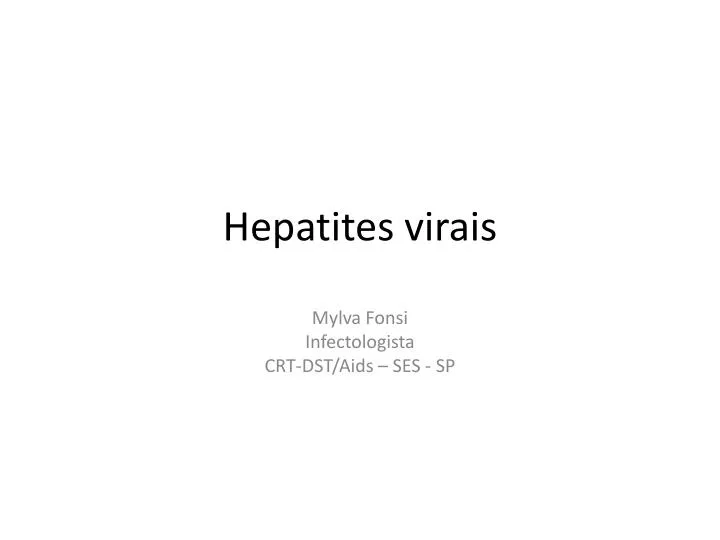 hepatites virais