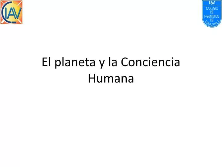 el planeta y la conciencia humana