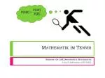 Mathematik im Tennis - slide 1