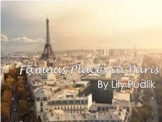 Famous Places in Paris