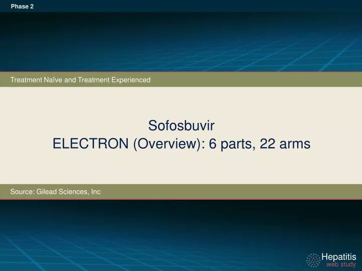sofosbuvir electron overview 6 parts 22 arms