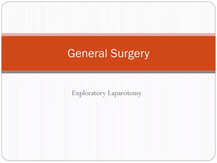 general surgery