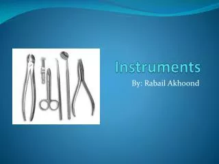 Instruments