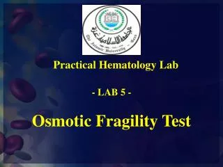 Osmotic Fragility Test