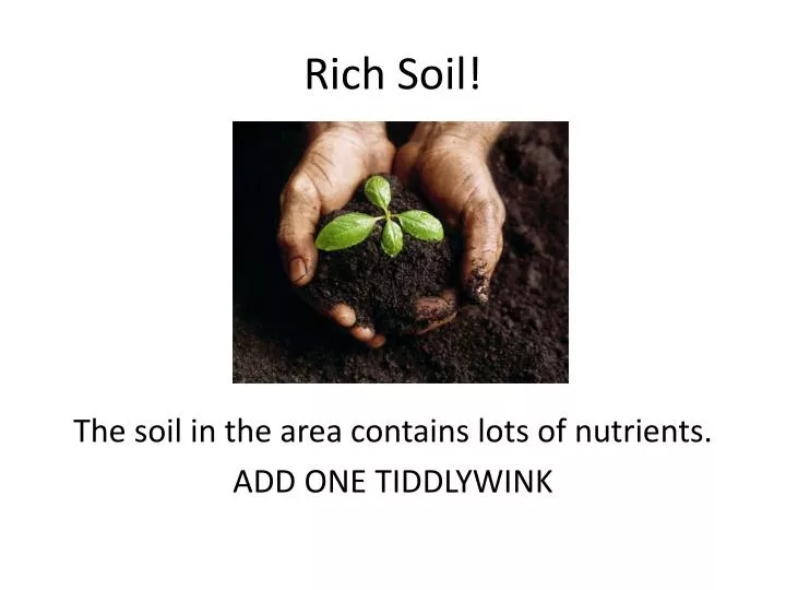 rich soil