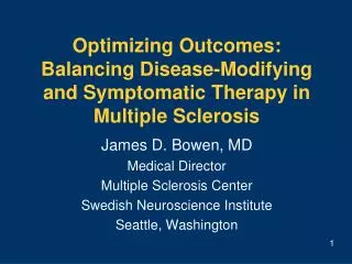 Optimizing Outcomes: Balancing Disease-Modifying and Symptomatic Therapy in Multiple Sclerosis