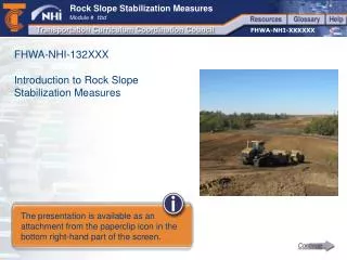 FHWA-NHI-132XXX Introduction to Rock Slope Stabilization Measures