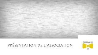 pr sentation de l association