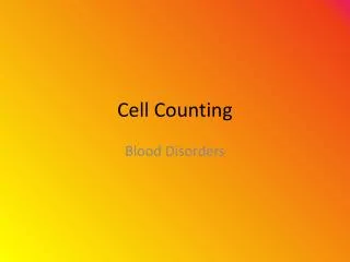 Cell Counting