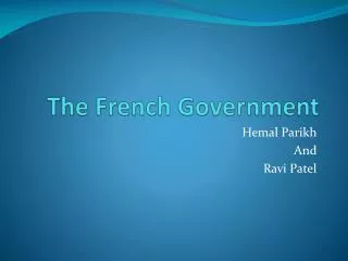 The French Government