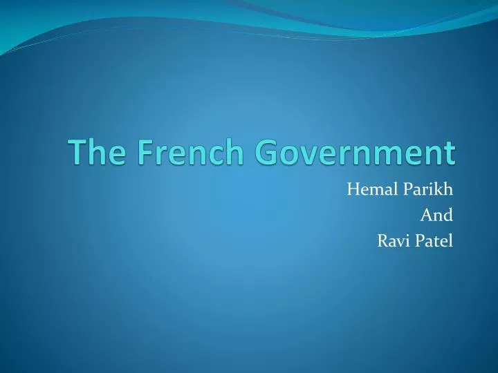 the french government